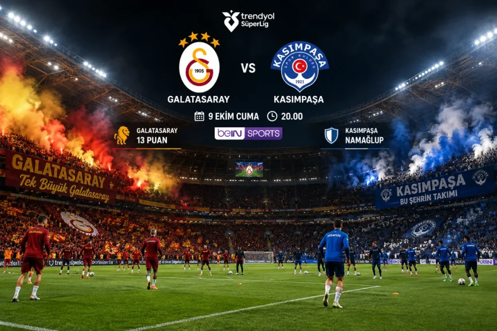 Galatasaray – Kasımpaşa Randevusu: Eksikler, İstatistikler ve Maç Detayları